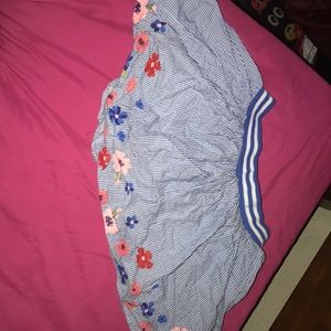 A blue girls skort